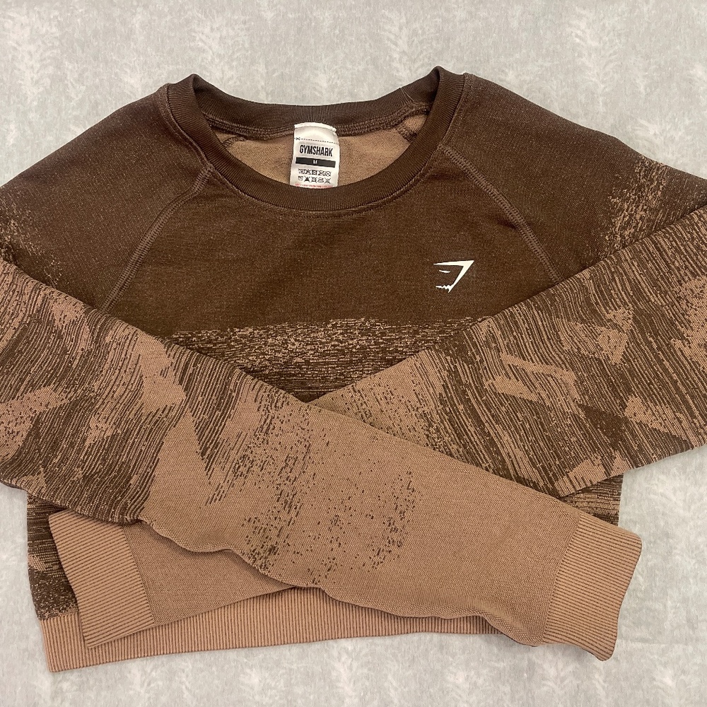 Gymshark Brown Adapt crop top
